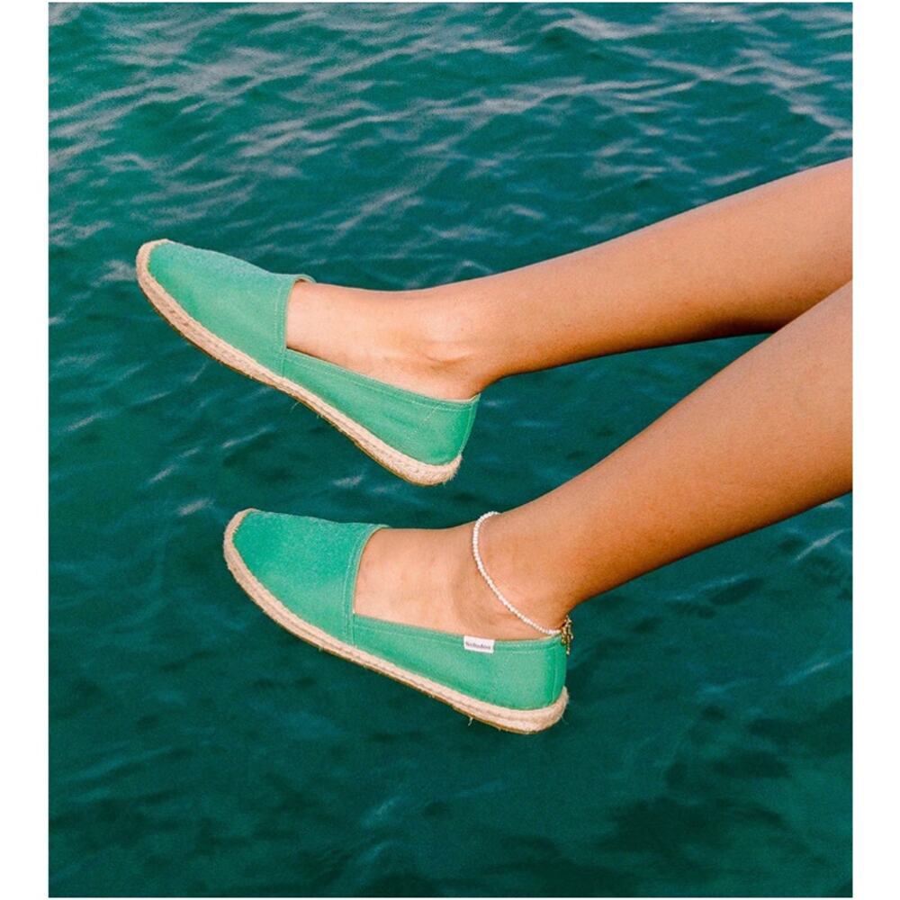Soludus Women's Fiji Green The Dali Original Espadrille Shoes Size 9-9.5